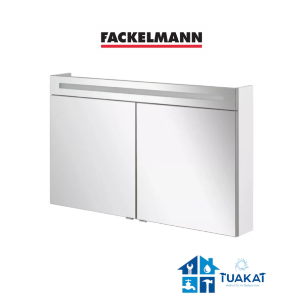 FackelmannFackelmann B.CLEVER LED Spiegelschrank 120 cm, Weiss